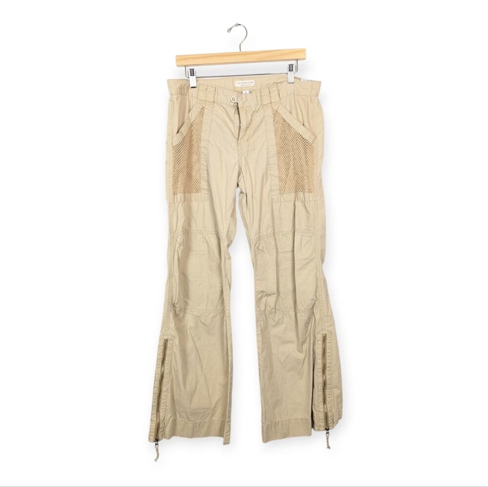 Vintage Y2K Tommy Hilfuger Khaki Utility Cargo Pants Size 13